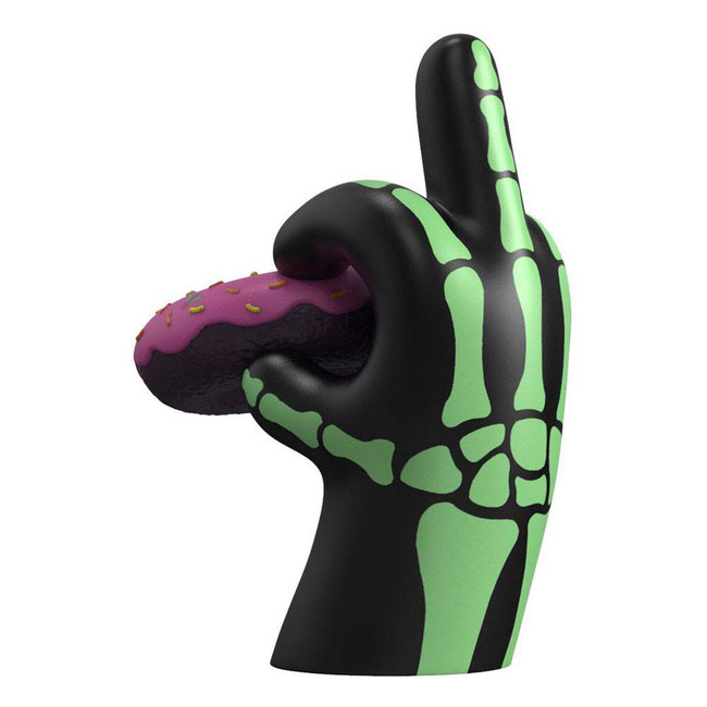 I Donut Care by Abell Octovan Figur Spooky Edition Glow In The Dark Designer Statue 20cm Mighty Jaxx