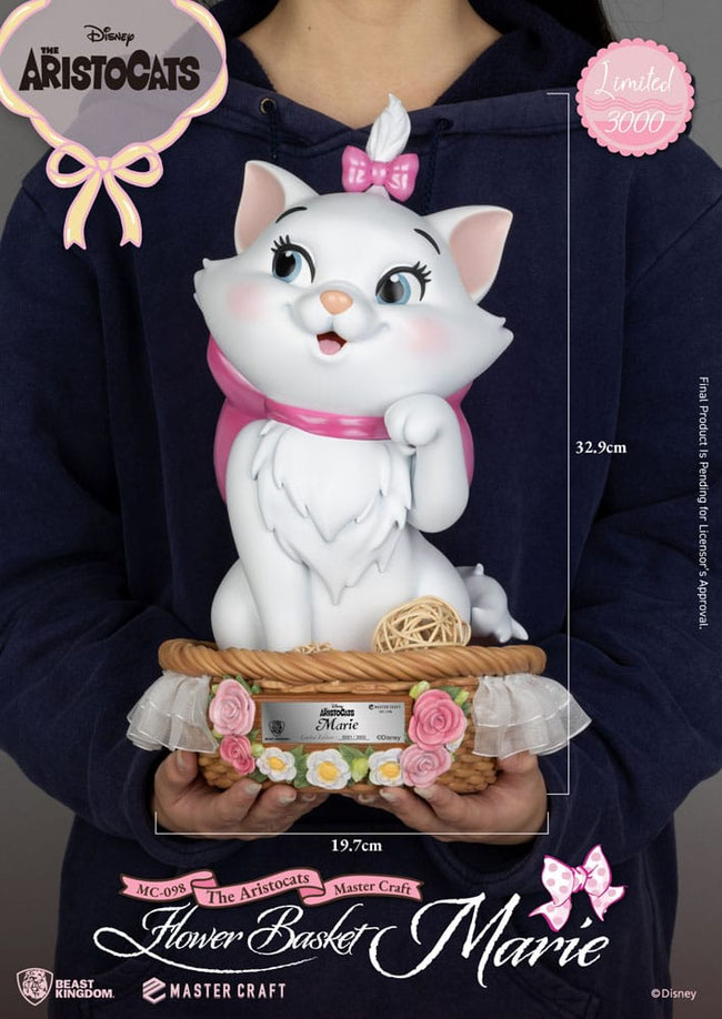Marie Flower Basket Aristocats Disney Master Craft Statue 32cm Beast Kingdom Toys