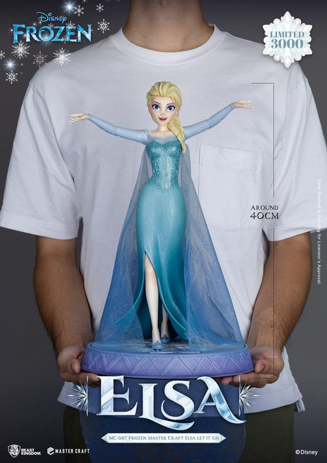 Elsa - Let It Go 1/4,5 Frozen Die Eiskönigin - Völlig unverfroren Disney Master Craft Statue 40cm Beast Kingdom Toys