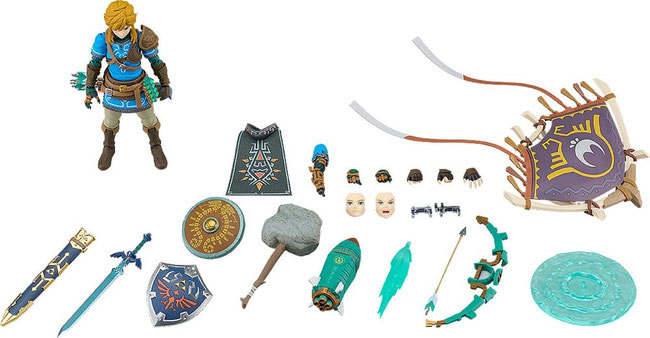 Link Tears of the Kingdom Ver. DX Edition The Legend of Zelda Tears of the Kingdom Video Game Figma Actionfigur 15cm Good Smile Company