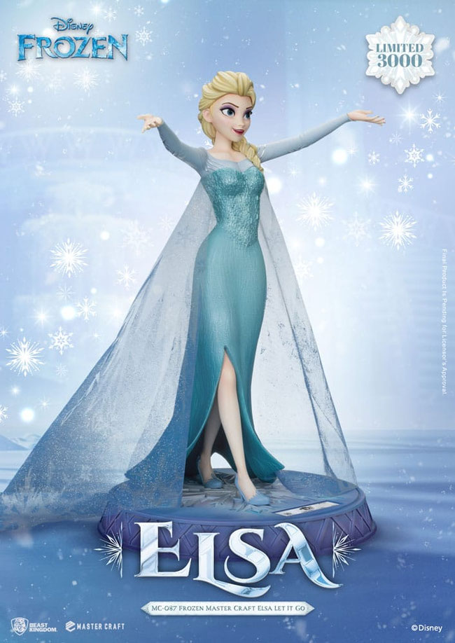 Elsa - Let It Go 1/4,5 Frozen Die Eiskönigin - Völlig unverfroren Disney Master Craft Statue 40cm Beast Kingdom Toys