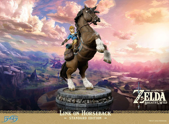 Link on Horseback The Legend of Zelda Breath of the Wild Video Game Statue 56cm First 4 Figures