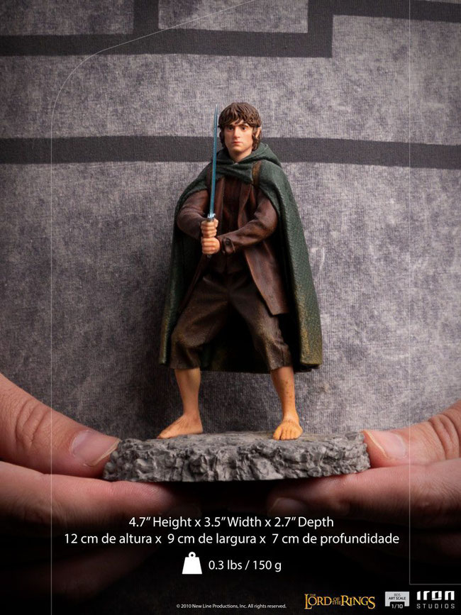 Frodo 1/10 Herr der Ringe BDS Art Scale Statue 12cm Iron Studios