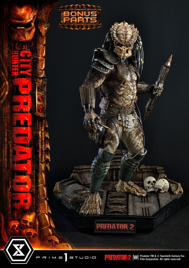 Predator City Hunter Deluxe Bonus Version 1/3 Predator 2 Museum Masterline Statue 105cm Prime 1 Studio