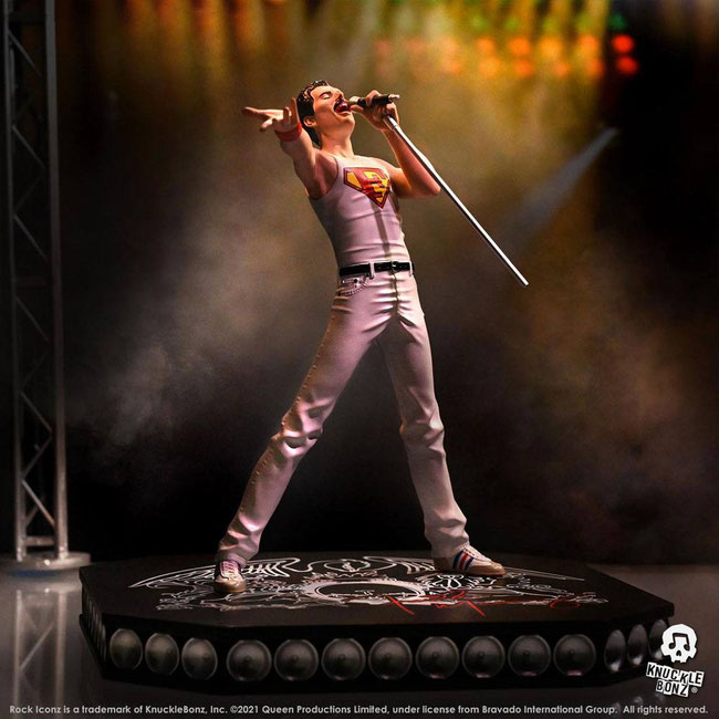 Freddie Mercury 1/8 Queen Rock Iconz Statue Limited Edition 23cm Knucklebonz