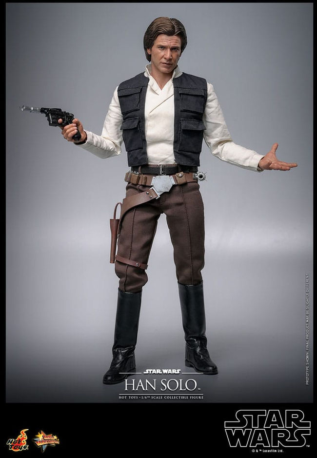 Han Solo 1/6 Star Wars Episode VI Movie Masterpiece Actionfigur 30cm Hot Toys