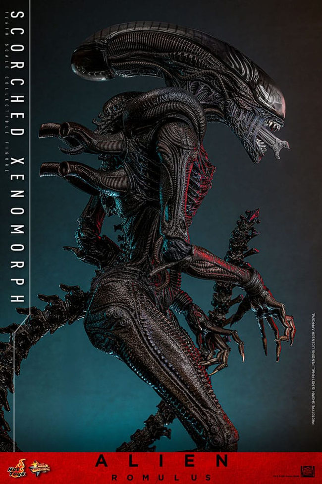 Scorched Xenomorph 1/6 Alien Romulus Movie Masterpiece Actionfigur 44cm Hot Toys