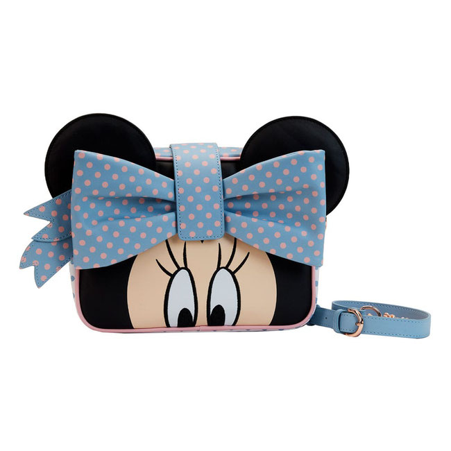 Minnie Mouse Pastel Color Block Dots Umhängetasche Disney by Loungefly