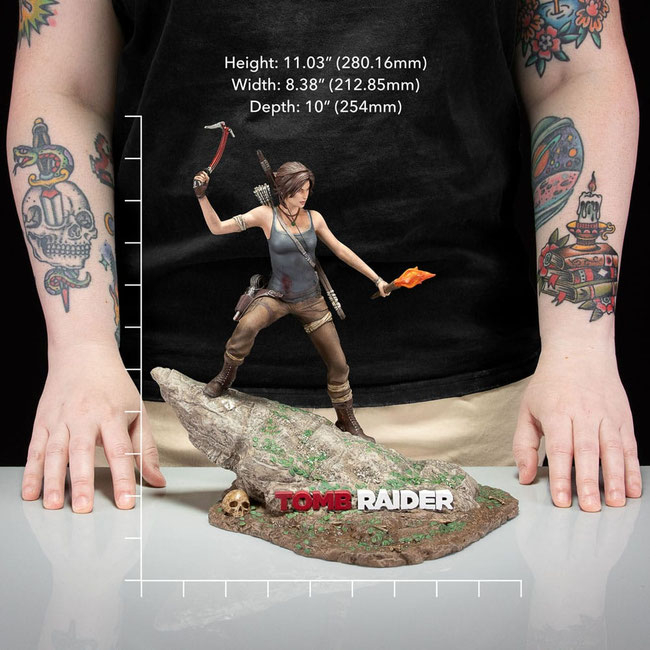 Lara Croft Survivor Era Tomb Raider Video Game Pvc Statue 33cm Dark Horse Comics