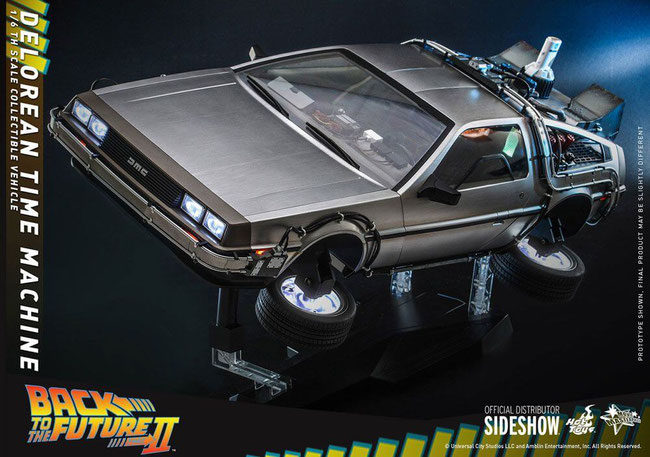 DeLorean 1/6 Zurück in die Zukunft II Movie Masterpiece Fahrzeug Time Machine 72cm Hot Toys