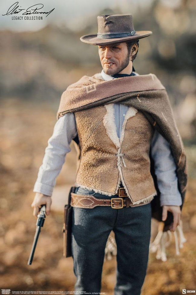 The Man With No Name 1/6 Zwei glorreiche Halunken Clint Eastwood Legacy Collection Actionfigur 30cm Sideshow