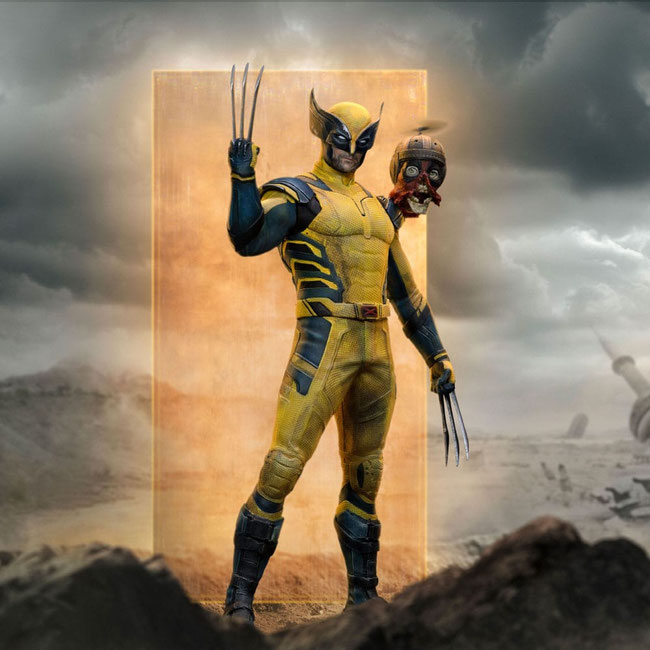 Deadpool & Wolverine 1/10 Deadpool 3 Art Scale Statuen 21cm / 22cm 2er Set Iron Studios