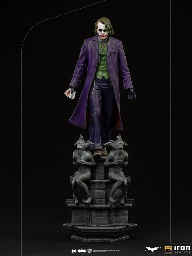 The Joker 1/10 The Dark Knight DC Batman Deluxe Art Scale Statue 30cm Iron Studios 