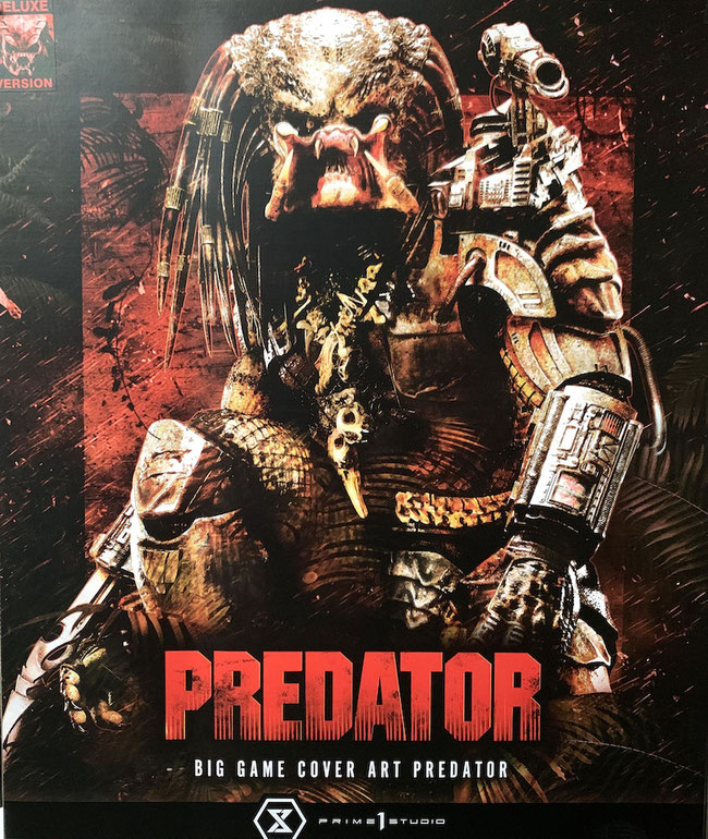 Predator Big Game Cover Art Predator Deluxe Version 72cm Statue Prime 1 Studio