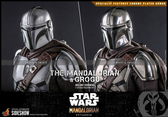 The Mandalorian & Grogu Deluxe Version 1/6 Star Wars Mandalorian Actionfiguren Doppelpack 30cm Hot Toys