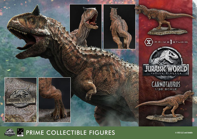 Carnotaurus 1/38 Jurassic World: Fallen Kingdom Prime Collectibles 16cm Pvc Statue Prime 1 Studio