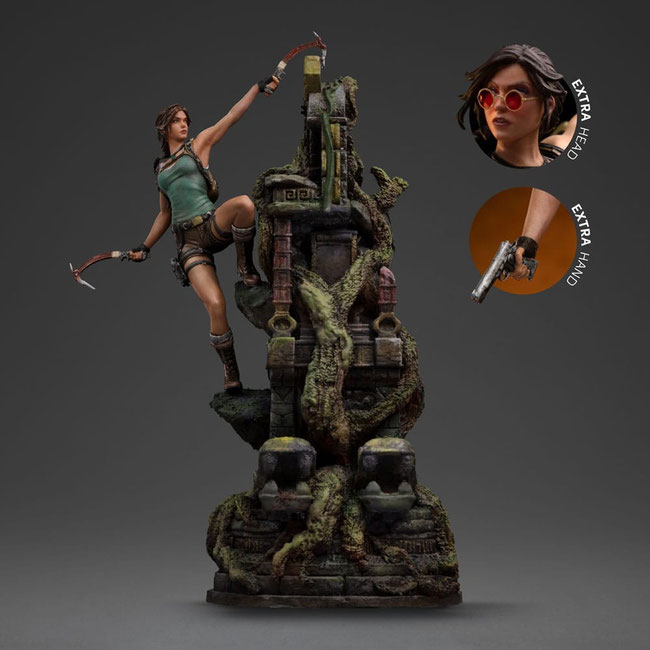 Lara Croft 1/10 Tomb Raider Deluxe Art Scale Video Game Statue 36cm Iron Studios 