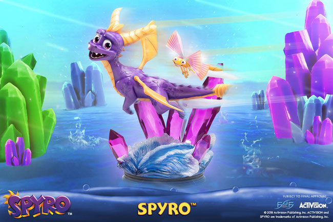 Spyro Reignited Trilogy Video Game Statue 45cm First 4 Figures 