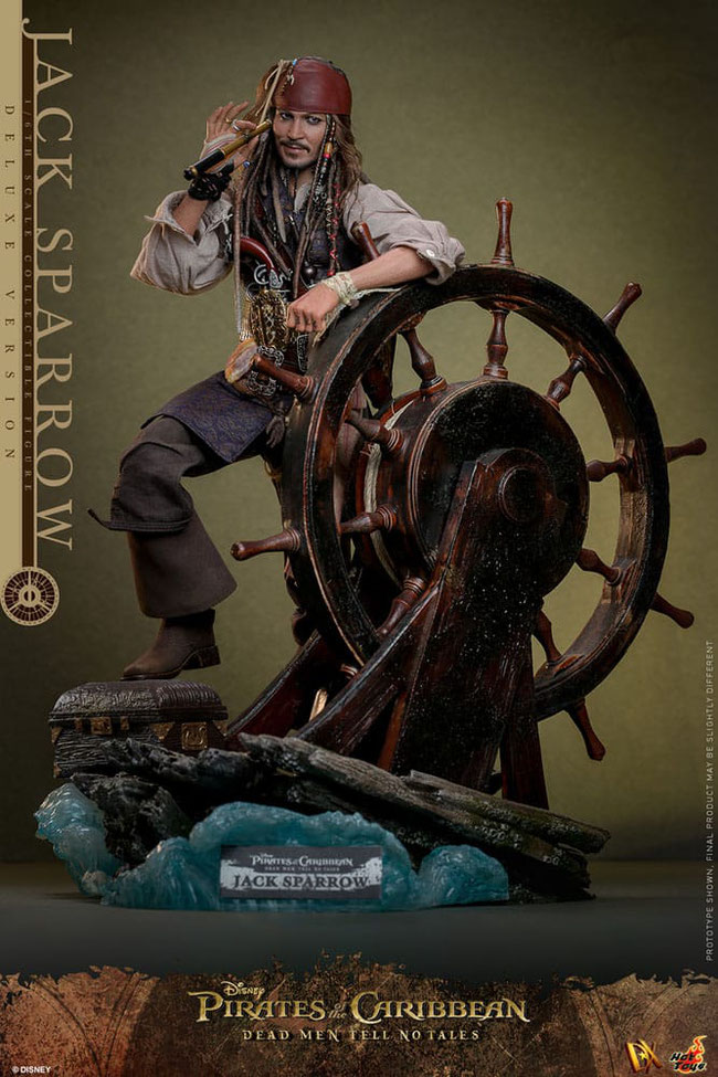 Captain Jack Sparrow ( Deluxe Version ) 1/6 Pirates of the Caribbean - Salazars Rache DX Actionfigur Movie Masterpiece 30cm Hot Toys