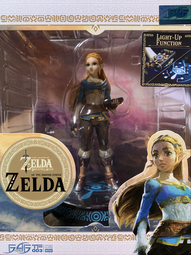 Zelda Collector's Edition The Legend of Zelda Breath of the Wild Game Statue 25cm Led beleuchtet First 4 Figures 