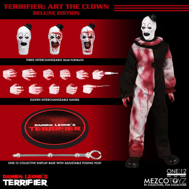 Art the Clown Deluxe Edition 1/12 Terrifier Horror Actionfigur 17cm Mezco Toys