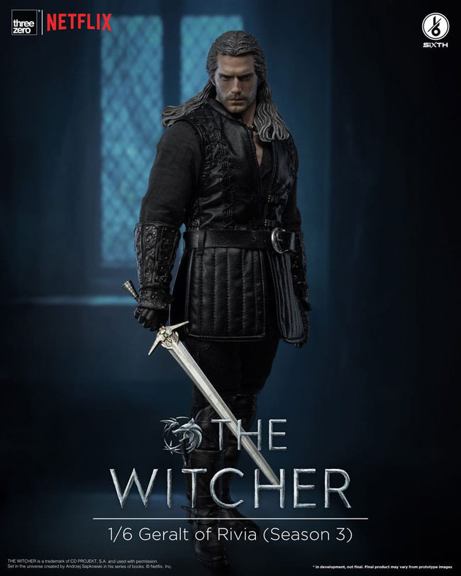 Geralt of Rivia 1/6 The Witcher Video Game / Tv Series Actionfigur 31cm Threezero 