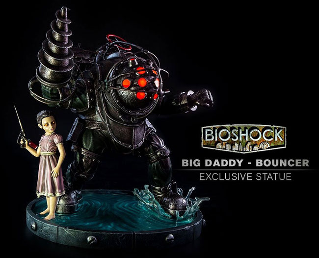 Big Daddy & Little Sister - Bouncer Ex Version 1/4 BioShock Game Polystone Statue 51cm Gaming Heads