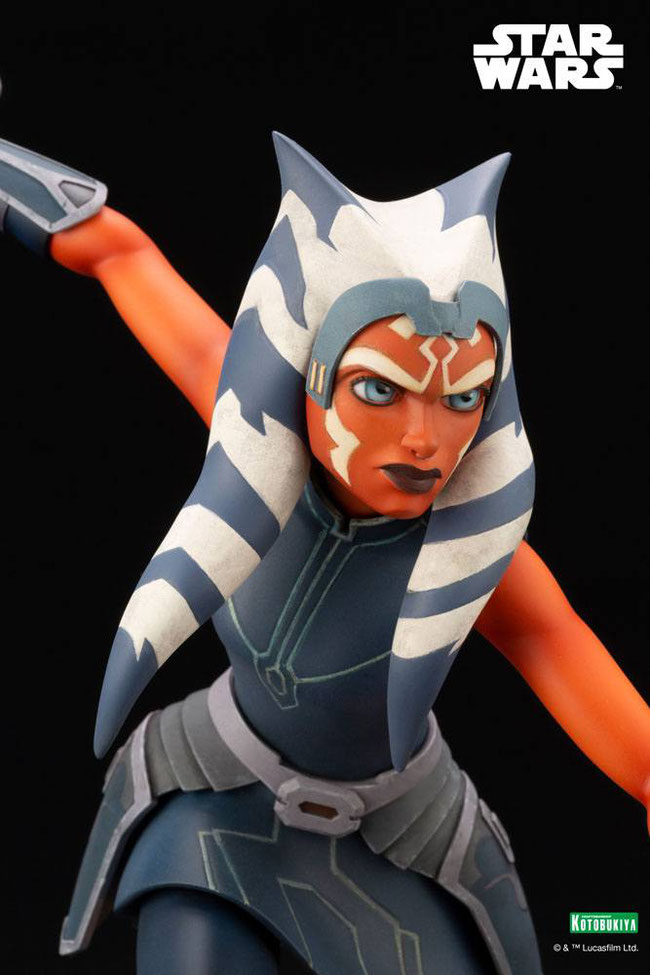 Ahsoka Tano 1/7 Star Wars The Clone Wars Escape from the Clones ARTFX Pvc Statue 24cm Kotobukiya 