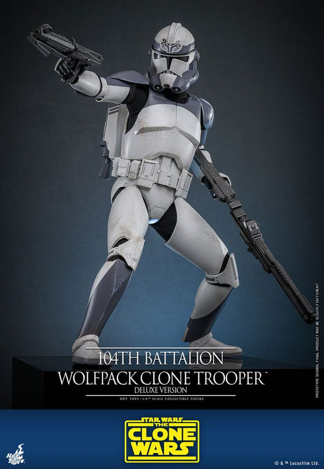 104th Battalion Wolfpack Clone Trooper Deluxe Version 1/6 Star Wars The Clone Wars Actionfigur 30cm Hot Toys