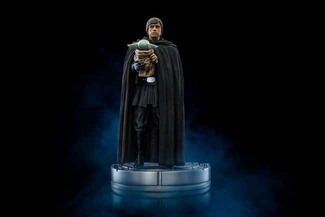 Luke Skywalker & Grogu 1/10 Star Wars The Mandalorian Art Scale Statue 21cm Iron Studios