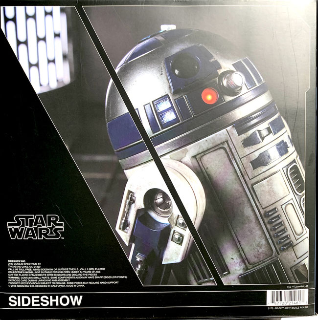 R2-D2 Deluxe 1/6 Star Wars Actionfigur 17cm Droide Episode VI Sideshow