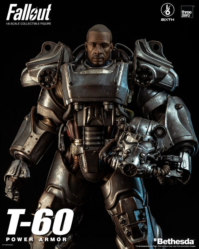  T-60 Power Armor 1/6 Fallout FigZero Video Game Actionfigur 37cm Threezero