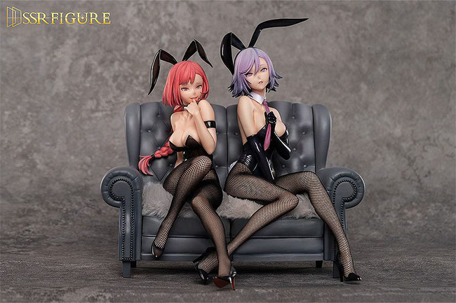 Yu Cong Xiao Bunny Ver. & Chu E Bunny Ver. 1/7 Yi Ren Guan - House of Unhumans Original Character SSR Anime / Manga B-Style Statuen 19cm 2er Set Infinity Studio