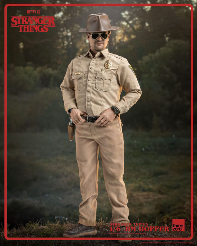 Jim Hopper (Season 1) 1/6 Stranger Things Netflix Tv Series Actionfigur 32cm Threezero
