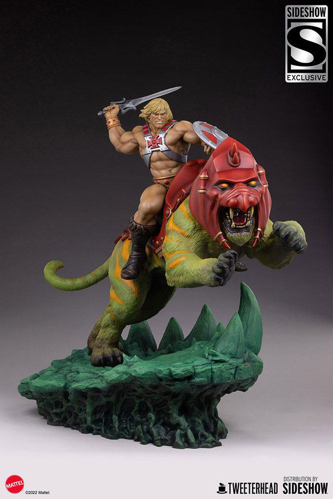 He-Man and Battle Cat Classic Deluxe 1/5 Masters of the Universe Statue 59x 65cm Sideshow Exclusive Tweeterhead 