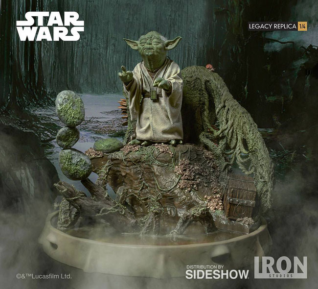 Yoda 1/4 Legacy Replica Star Wars Episode V Dagobah 30cm Statue Diorama Iron Studios IS903786