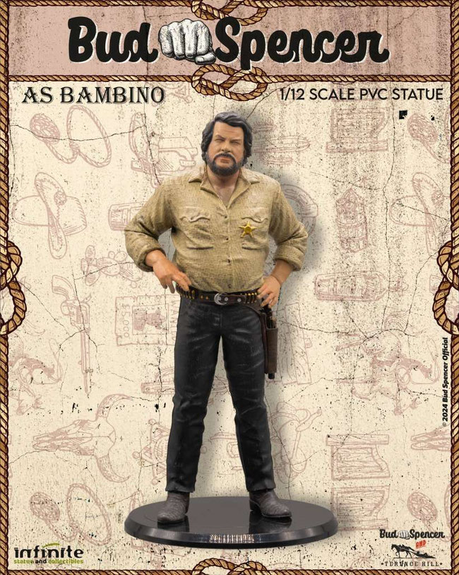 Bud Spencer as Bambino & Terence Hill as Trinity 1/12 Pvc Statuen 16/15cm 2er Set Infinite 