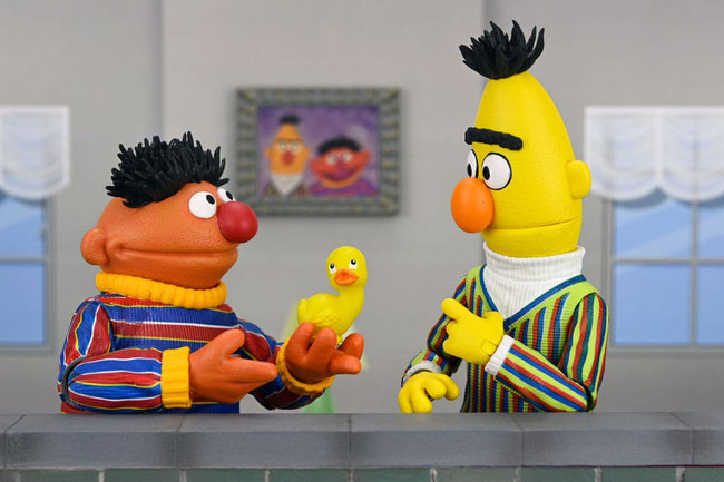 Ernie & Bert 1/10 Sesamstraße Ultimate Actionfiguren 18cm Kids Tv Series 2er Set Neca 