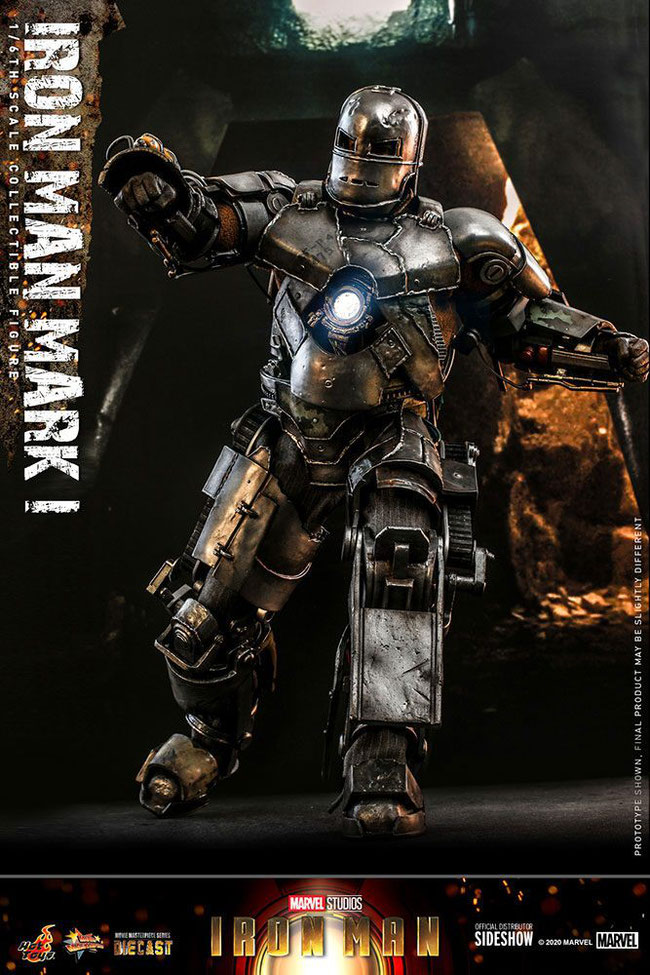 Iron Man Mark I 1/6 Iron Man Movie Masterpiece Actionfigur 30cm Hot Toys