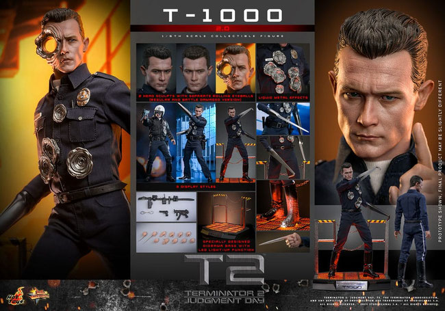 T-1000 (2.0) 1/6 Terminator 2 Movie Masterpiece Actionfigur 31cm Hot Toys