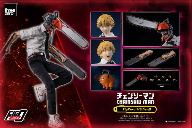 Denji 1/6 Chainsaw Man FigZero Anime Actionfigur 29cm Threezero