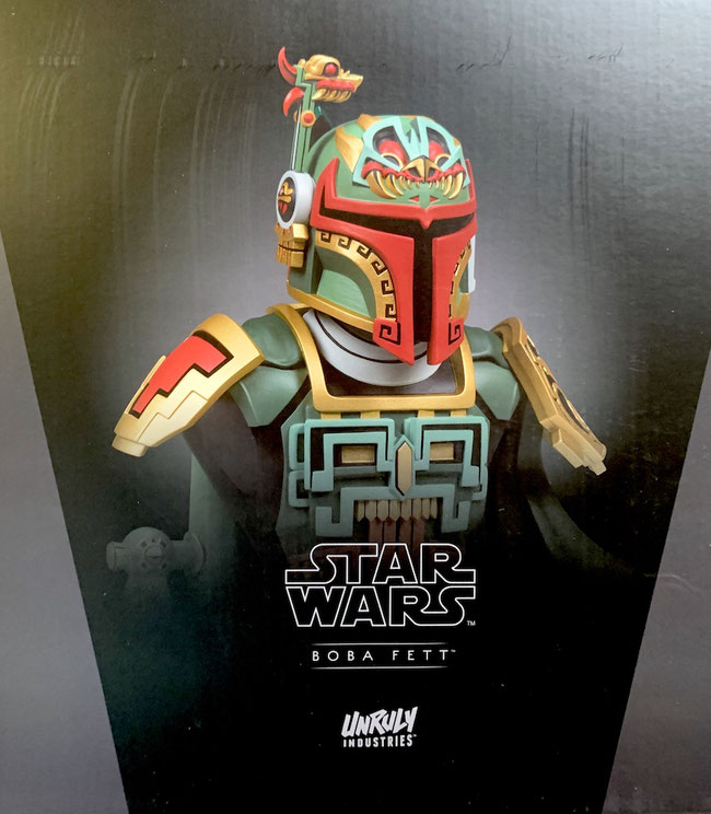 Boba Fett Designer Büste Star Wars Urban Aztec Vinyl by Jesse Hernandez 20cm Unruly Industries / Sideshow
