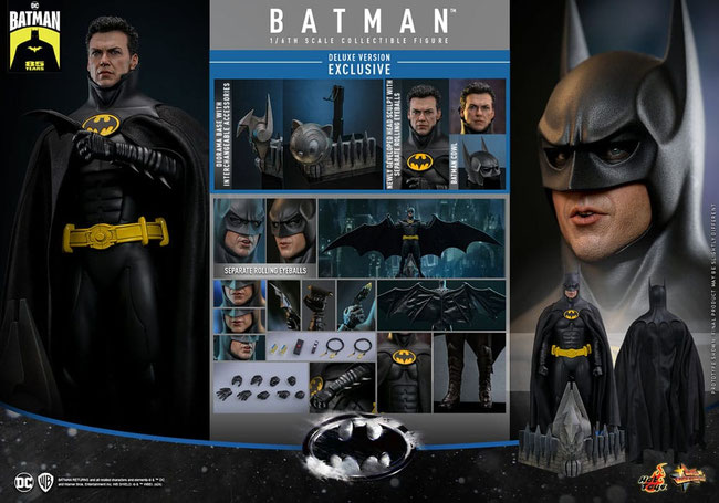 Batman ( Deluxe Version ) 1/6 Batmans Rückkehr 1989 Movie Masterpiece Actionfigur 30cm Hot Toys