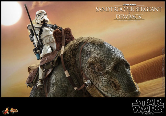Sandtrooper Sergeant & Dewback 1/6 Star Wars Episode IV Actionfiguren 2er-Pack 30cm Hot Toys