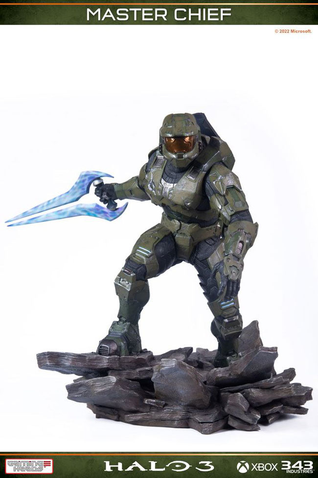 Master Chief 1/4 Halo 3 XBox Video Game Statue 48cm Gaming Heads 