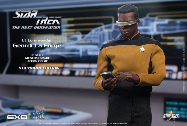 Lt. Commander Geordi La Forge (Standard Version) 1/6 Star Trek - The Next Generation Actionfigur 28cm Exo-6