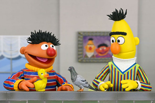 Ernie & Bert 1/10 Sesamstraße Ultimate Actionfiguren 18cm Kids Tv Series 2er Set Neca 