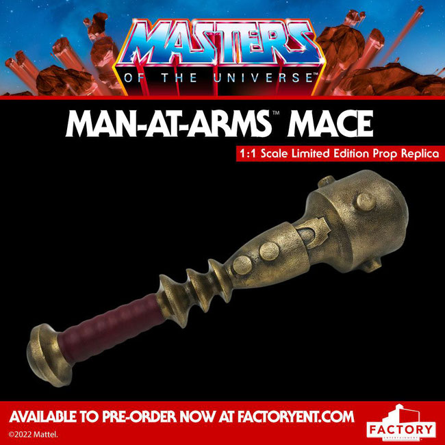 Man-At-Arms 1/1 Keule Masters of the Universe DieCast Replik Limited Edition 51cm Factory Entertainment