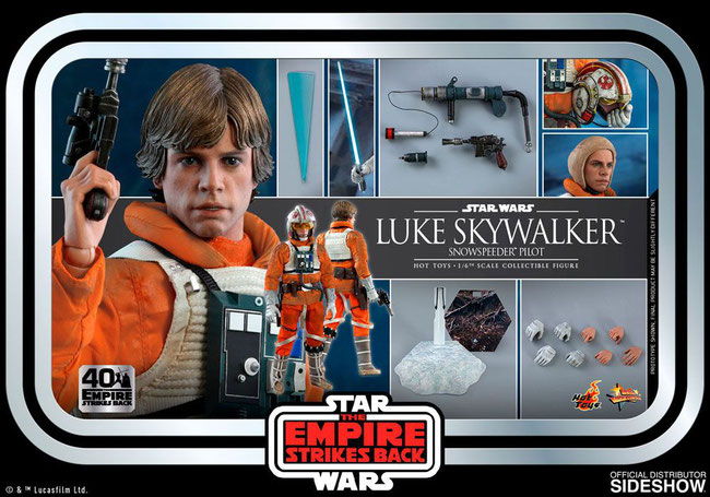 Luke Skywalker (Snowspeeder Pilot) 1/6 Star Wars Episode V 40th Anniversary TESB Movie Masterpiece Actionfigur 28cm Hot Toys 