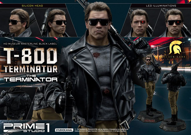T-800 1/2 Terminator Arnold Schwarzenegger Statue 117cm Prime 1 Studio